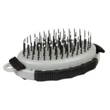 Brosse pour Animaux à Mains à Picots Noir/Gris DUVOPLUS