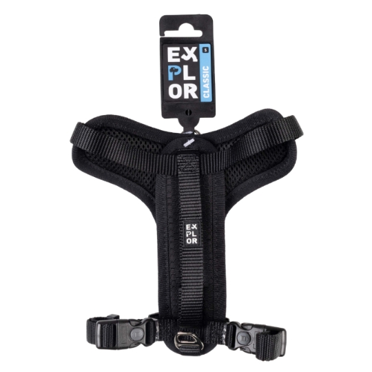 Harnais pour Chien Classic Noir Taille S DUVOPLUS