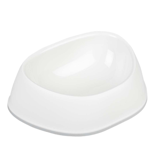 Gamelle Animal Curvo Blanc 25 x 18 x 8 cm DUVOPLUS