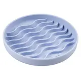 Gamelle Bol Anti-glouton Rond Violet en Silicone 19.5x19.5x3.5cm DUVOPLUS