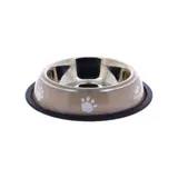 Gamelle en Inox Anti-Dérapante 18x5cm Beige FIDELAMI