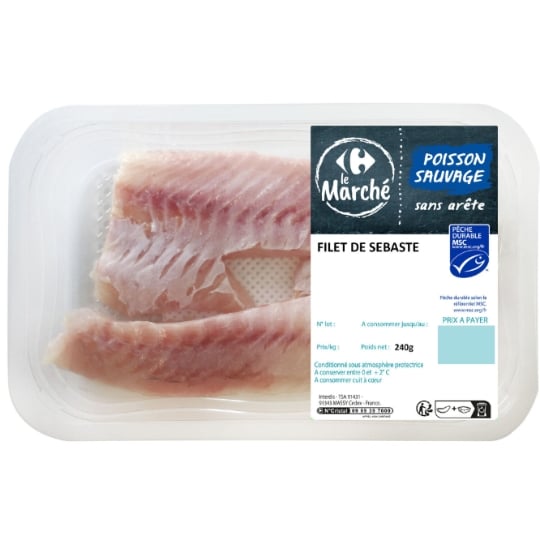 Filet de Dorade Sébaste MSC CARREFOUR LE MARCHE