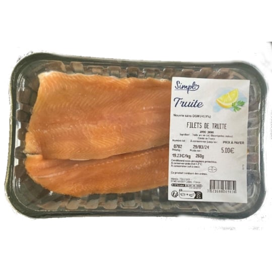 Filet de Truite Avec Peau SIMPL