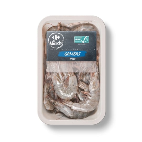 Gambas Crues ASC CARREFOUR LE MARCHE
