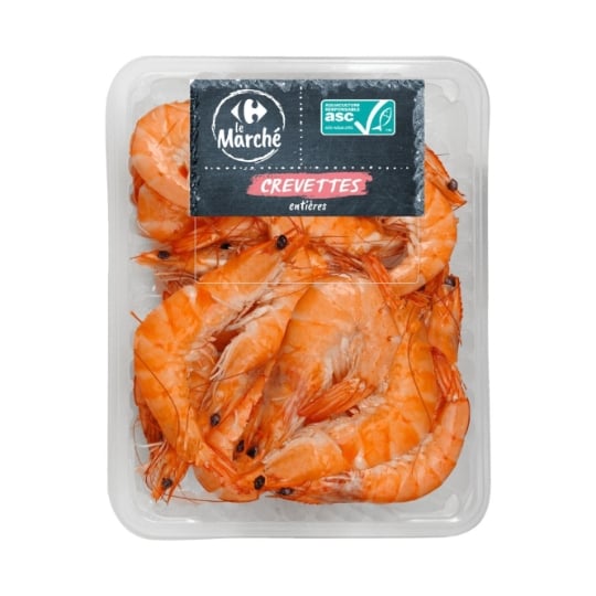 Crevettes Cuites 20/30 ASC CARREFOUR LE MARCHE
