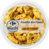 Crevettes Décortiquées Curry Miel et Coriandre CARREFOUR LE MARCHE