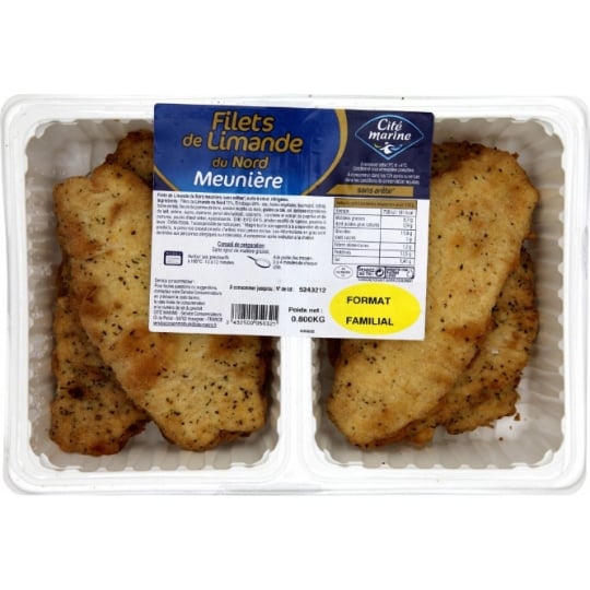 Filets de Limande Façon Meunière CITE MARINE