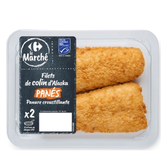 Filets de Colin d'Alaska MSC Panés CARREFOUR LE MARCHE