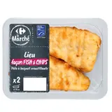 Lieu Pané Façon Fish & Chips MSC CARREFOUR LE MARCHE