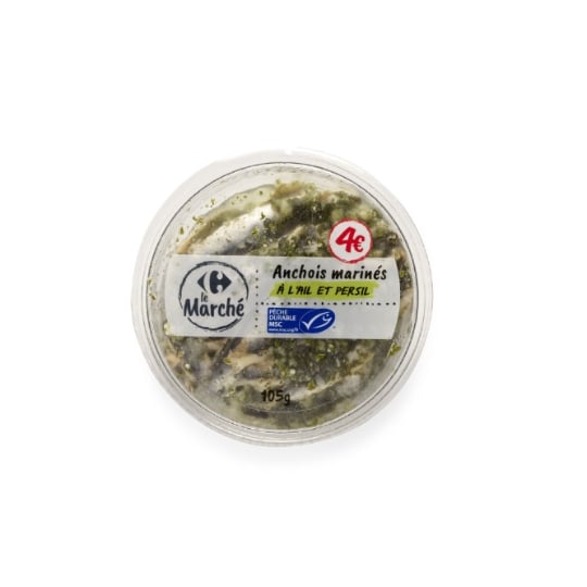 Filet d'Anchois Ail et Persil CARREFOUR LE MARCHE