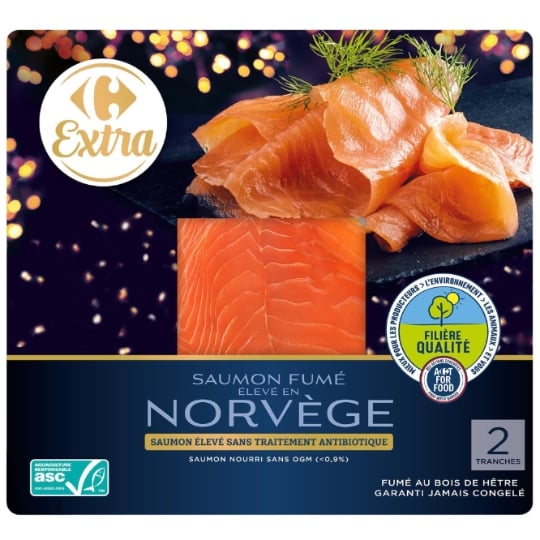 Saumon Fumé de Norvège CARREFOUR EXTRA