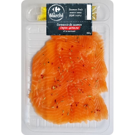 Carpaccio de Saumon Façon Gravlax CARREFOUR LE MARCHE
