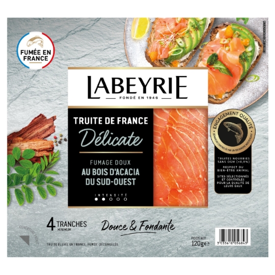 Truite Fumée de France Délicate LABEYRIE
