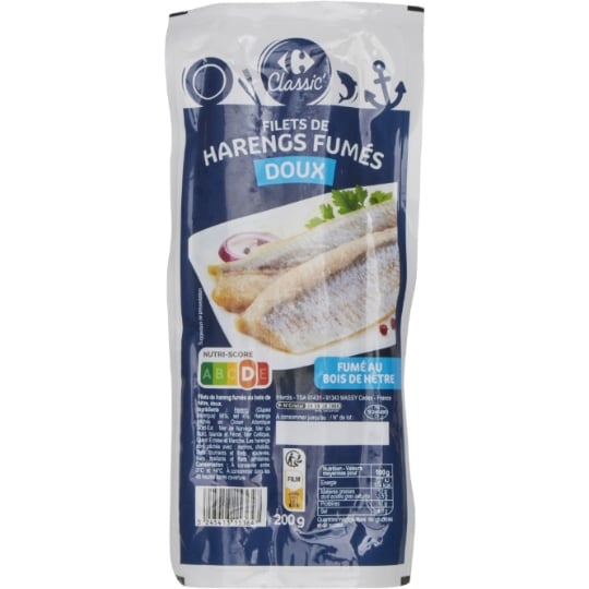 Filets de harengs fumés doux CARREFOUR CLASSIC'