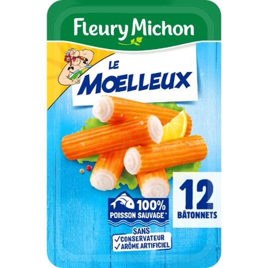 Bâtonnets de Surimi Le Moelleux FLEURY MICHON