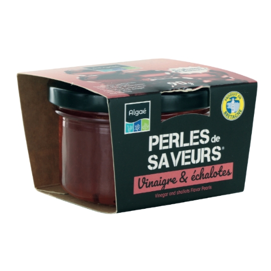 Préparation pasteurisé  à base de vinaigre de vin rouge échalottes PERLES DE SAVEURS