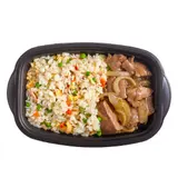 Plat Boeuf aux Oignons et Riz Cantonais WOK STREET