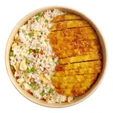 Plat Poulet Katsu et Riz Cantonais WOK STREET