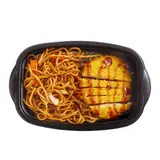 Plat Cuisiné : Poulet Katsu et Nouilles Sautées