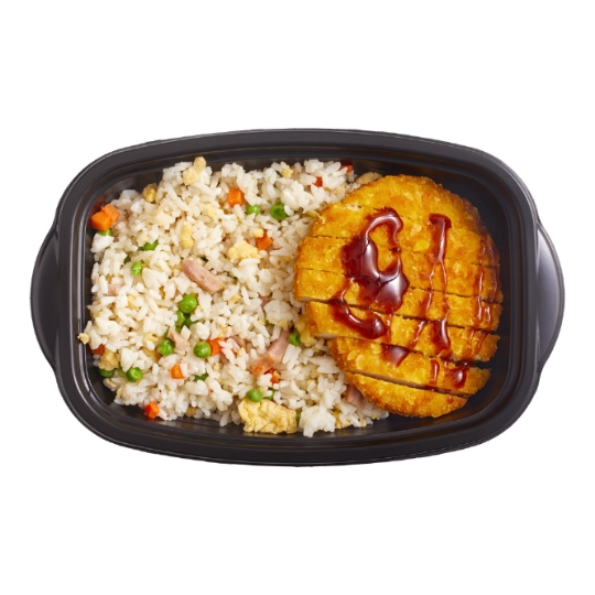 Plat Cuisiné : Poulet Katsu et Riz Cantonais