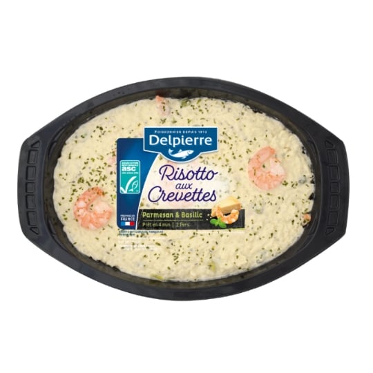 Plat Cuisiné : Risotto aux Crevettes DELPIERRE
