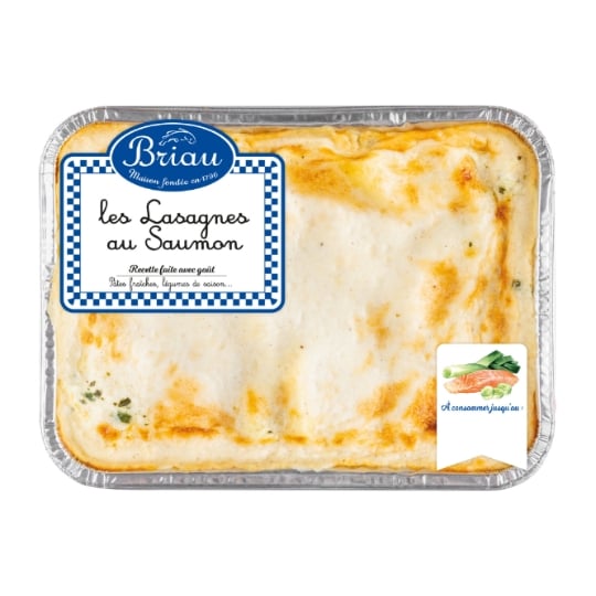 Plat Cuisiné : Lasagne au Saumon MAISON BRIAU