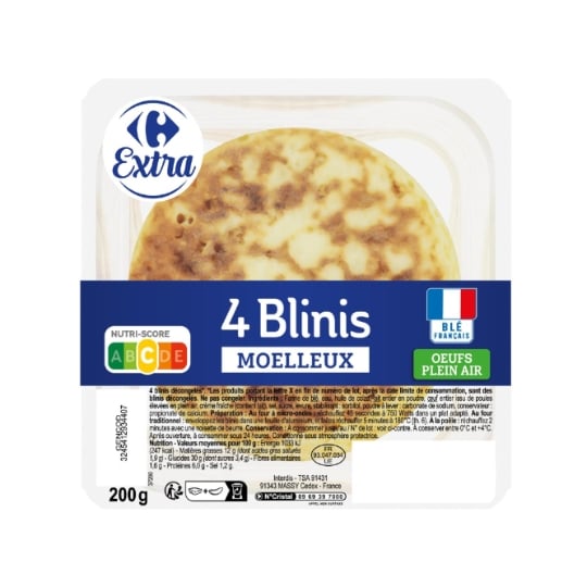 Blinis Moelleux CARREFOUR EXTRA
