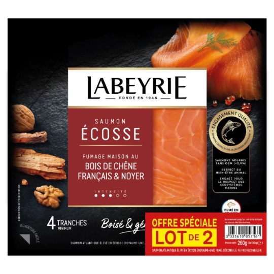 Saumon Fumé d'Ecosse Boisé LABEYRIE