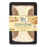 Galettes de blé noir garnies de pommes de terre, oignons de Roscoff et lardons cuits fumés REFLETS DE FRANCE