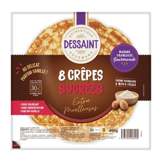Crêpes sucrées vanille DESSAINT TRAITEUR
