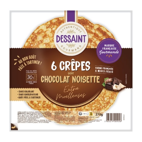 Crêpes Chocolat Noisette DESSAINT TRAITEUR