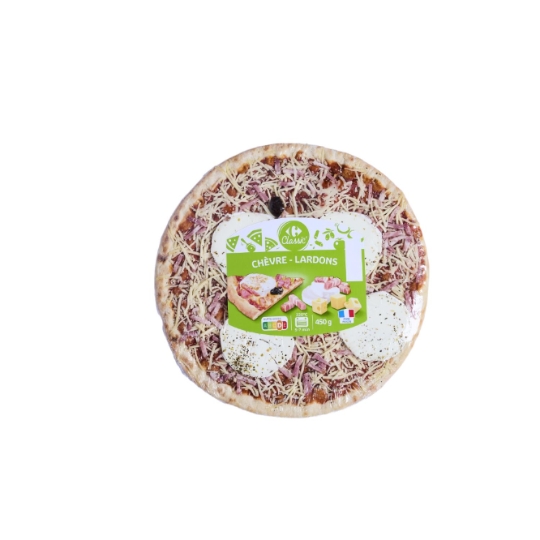 Pizza chèvre lardons CARREFOUR CLASSIC'
