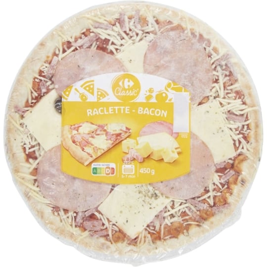 Pizza raclette bacon CARREFOUR CLASSIC'
