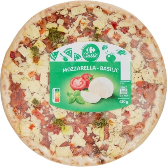 Pizza mozzarella basilic CARREFOUR CLASSIC'