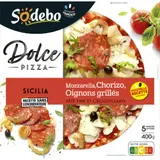 Pizza Sicilia mozzarella & chorizo SODEBO