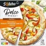 Pizza Dolce Napoli mozzarella poulet poivrons grillés SODEBO