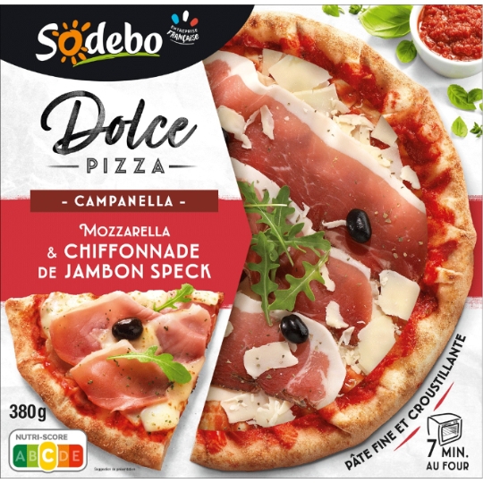 Pizza Dolce Campanella mozzarella jambon speck SODEBO