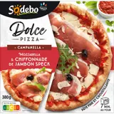 Pizza Dolce Campanella mozzarella jambon speck SODEBO