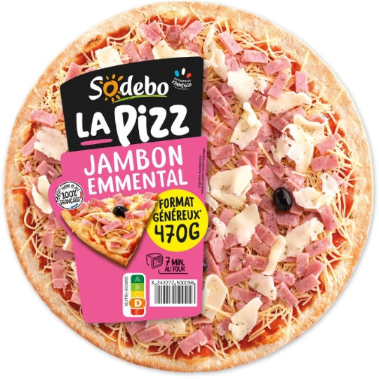 Pizza Jambon emmental SODEBO