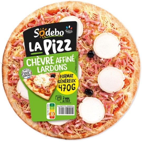 Pizza La Pizz Chèvre Lardons SODEBO