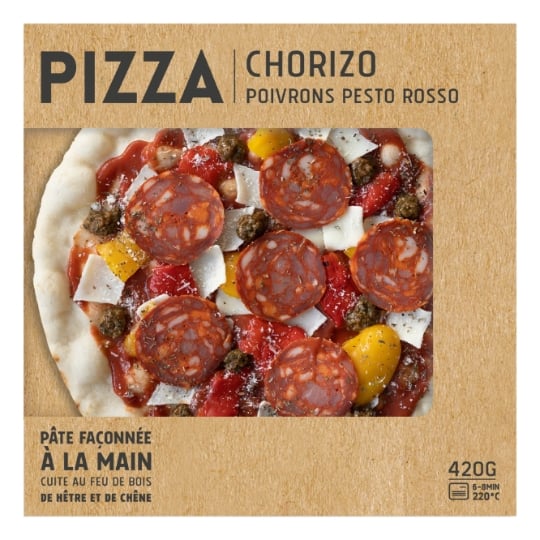 Pizza chorizo poivrons pesto rosso MIX BUFFET