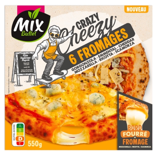 Pizza Crazy Cheezy 6 Fromages0 MIX BUFFET
