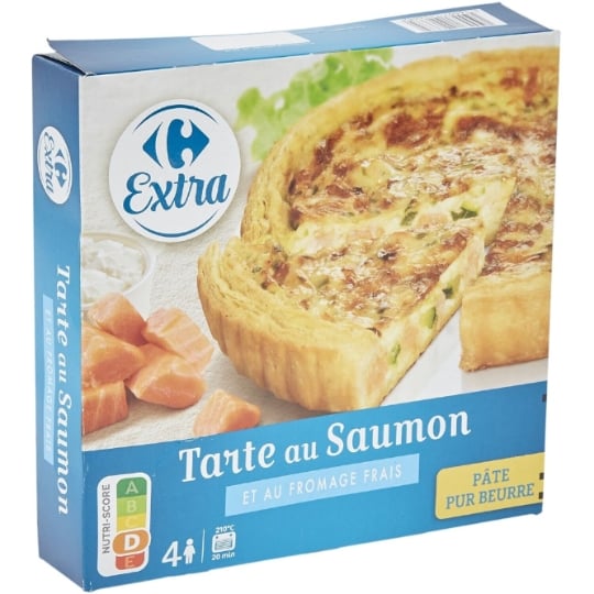 Tarte saumon et fromage frais CARREFOUR EXTRA