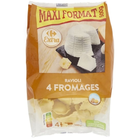 Pâtes Fraîches Ravioli 4 Fromages CARREFOUR EXTRA