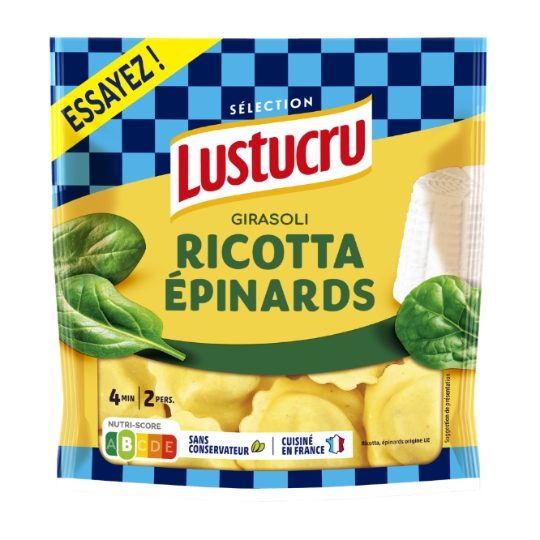 Pâtes Fraîches Girasoli Ricotta Epinard LUSTUCRU