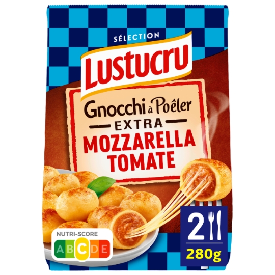 Pâtes Fraîches Gnocchi À Poêler Extra Tomate Mozza LUSTUCRU