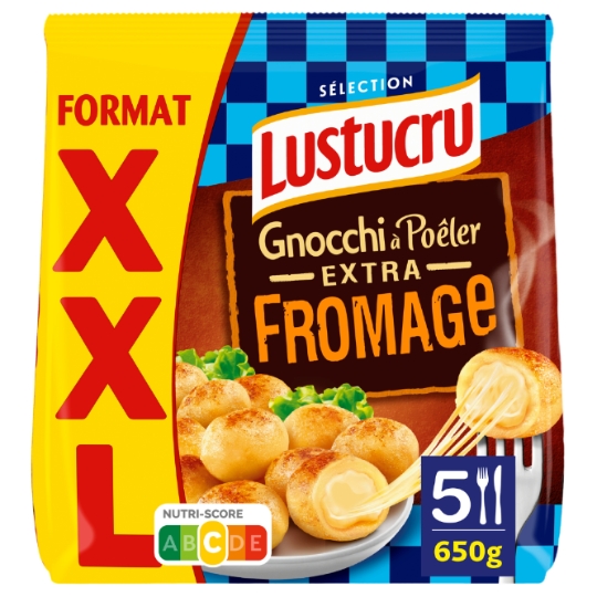 Pâtes Fraîches Gnocchi À Poêler Extra Fromage LUSTUCRU