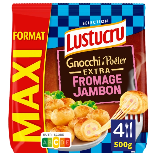 Gnocchi à Poêler Fourré Jambon Fromage Extra LUSTUCRU