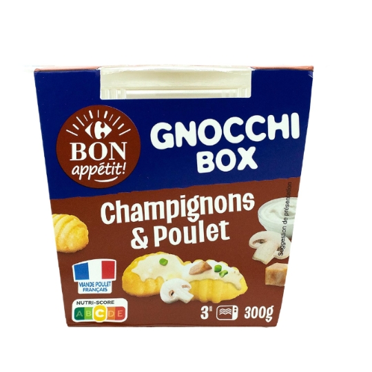 Gnocchi box champignon poulet CARREFOUR BON APPETIT !