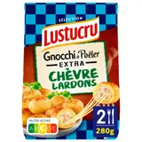Pâtes Fraiches Gnocchi à Poêler Extra Chèvre Lardons LUSTUCRU SELECTION